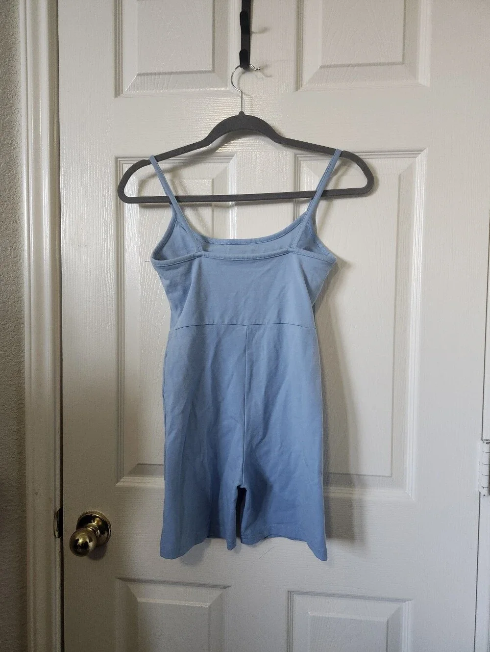 Madewell Light Blue Spaghetti-Strap Romper
